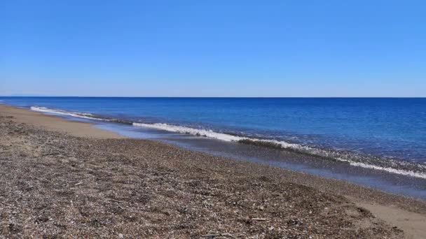 Golven Een Strand — Stockvideo