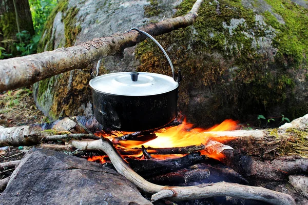 Cooking Fire — Stock Photo, Image
