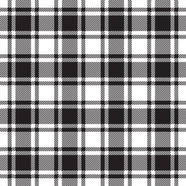 Siyah beyaz ekose doku seamless modeli kontrol