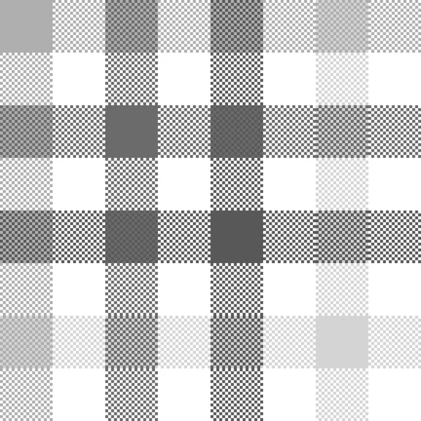 灰色复选标记格子无缝织物纹理 — 图库矢量图片