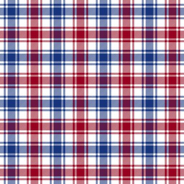 Kırmızı mavi beyaz doku seamless modeli kontrol