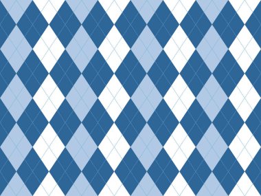 Mavi beyaz argyle seamless modeli
