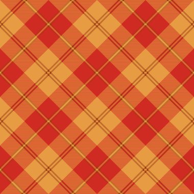 Kırmızı kahverengi sarı tartan sorunsuz doku