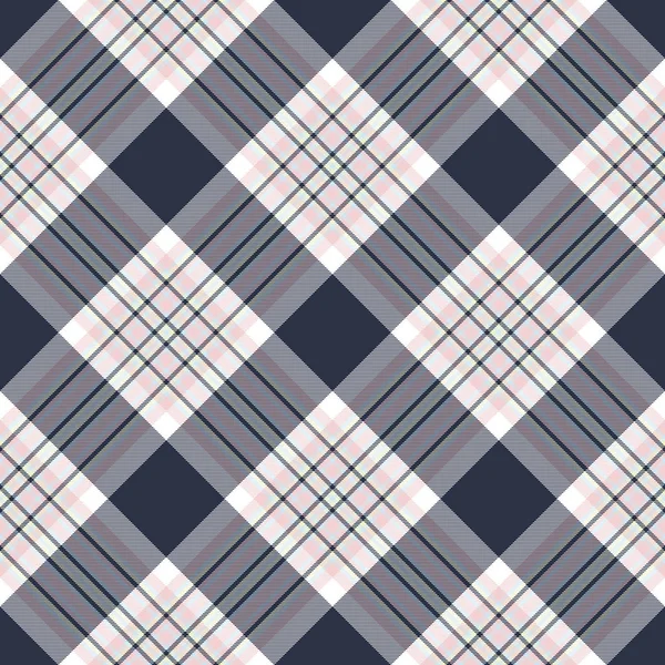 Check diagonal plaid seamless pattern — Stock Vector