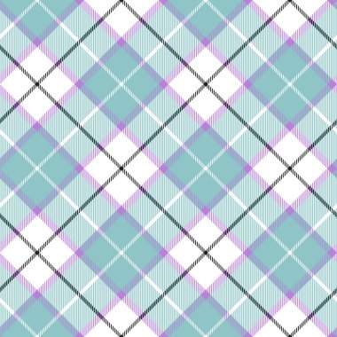 Mavi beyaz çapraz tartan ekose bebek rengi Dikişsiz desen