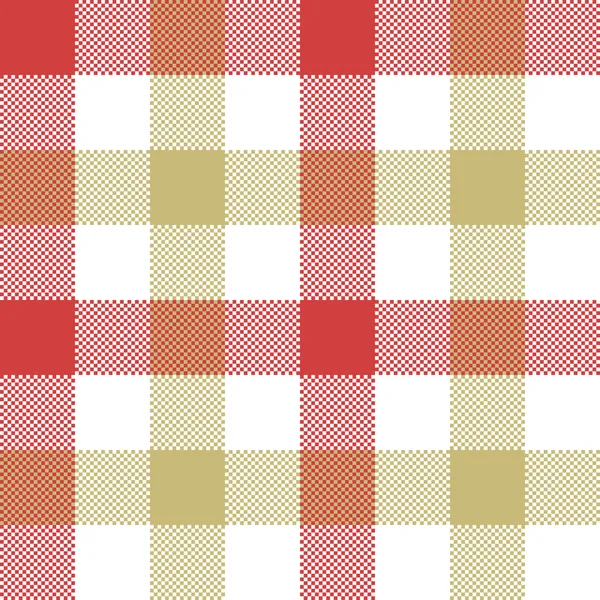 Rojo beige jacquard patrón sin costura — Vector de stock