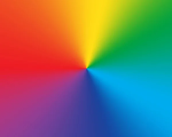 Radiaal verloop regenboog achtergrond — Stockvector