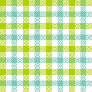 Yeşil mavi masa örtüsü seamless modeli kontrol