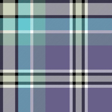 Gri mavi kontrol kumaş doku seamless modeli