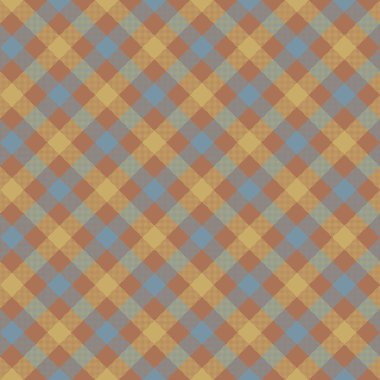 Kahverengi onay ekose kumaş doku seamless modeli