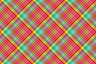 Çubuklu pamuklu kumaş kırmızı sarı tartan sorunsuz kumaş doku