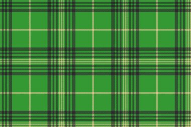 Dikişsiz kareli yeşil tartan kontrol kumaş doku
