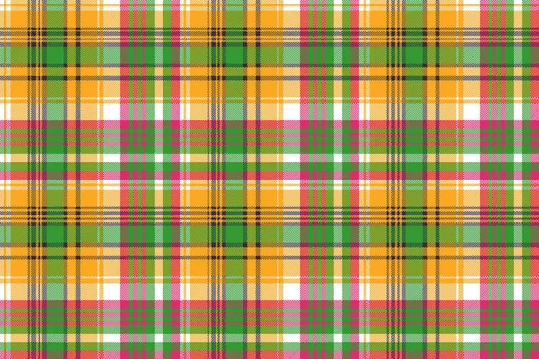 Couleurs madras plaid texture textile motif sans couture — Image vectorielle