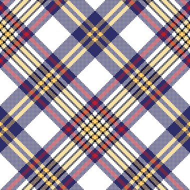 Beyaz Mavi piksel onay Dikişsiz kareli desen