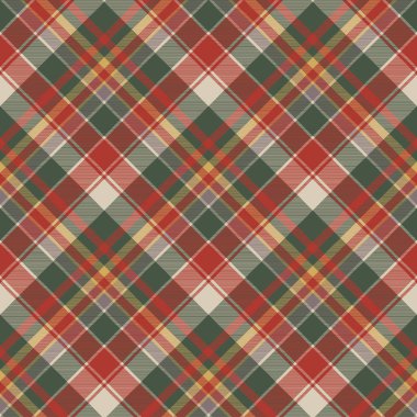 Klasik onay tartan çapraz sorunsuz kumaş doku