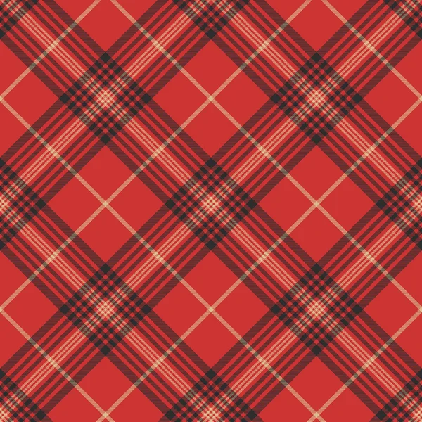 Compruebe el patrón sin costura de tartán rojo — Archivo Imágenes Vectoriales