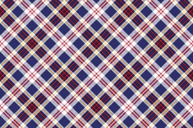 Mavi ekose kareli sorunsuz kumaş doku