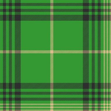 Dikişsiz kareli yeşil tartan kontrol kumaş doku