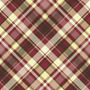 Kahverengi onay ekose sorunsuz piksel kumaş doku