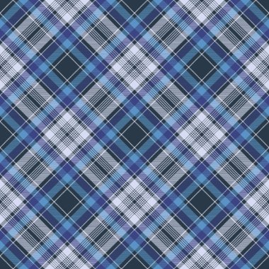 Mavi onay kumaş doku çapraz seamless modeli