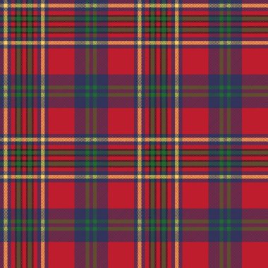 Yeşil kırmızı klasik tartan kontrol sorunsuz kumaş doku