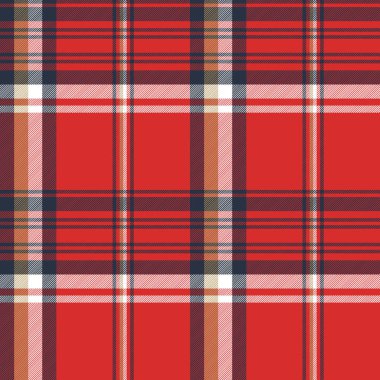 Kırmızı ekose kumaş doku seamless modeli