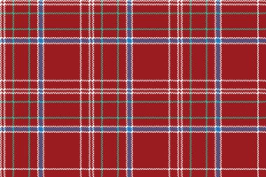 Kırmızı piksel seamless modeli onay kumaş doku ekose