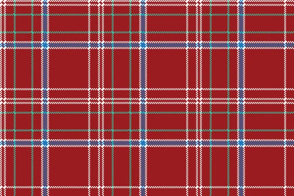 Kırmızı piksel seamless modeli onay kumaş doku ekose