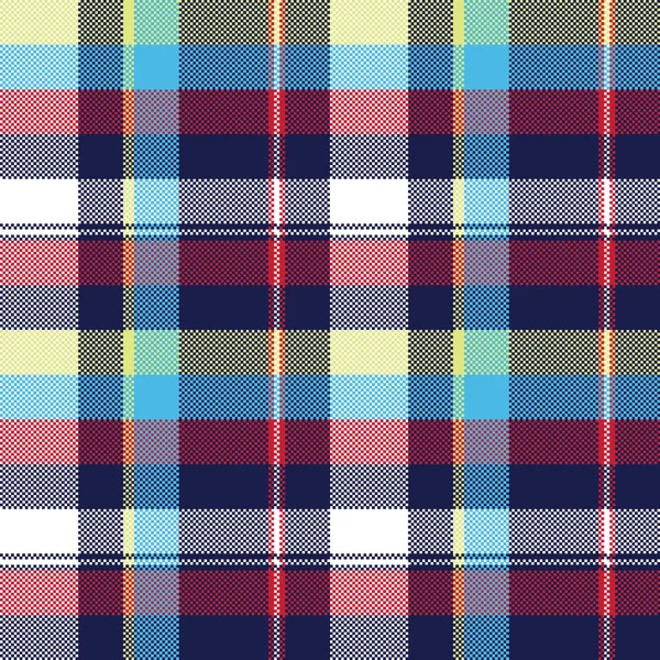 Mavi onay piksel kumaş doku seamless modeli