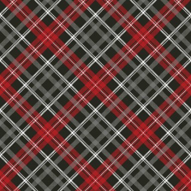 Tartan piksel ekose sorunsuz kumaş doku