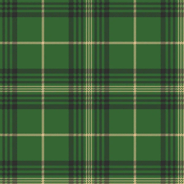 Groen vinkje geruite tartan naadloze patroon — Stockvector