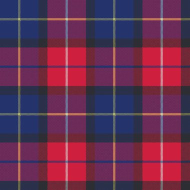 Mavi tartan piksel kumaş doku seamless modeli