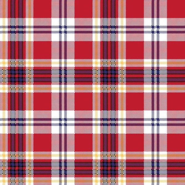 Kırmızı ekose sorunsuz kumaş doku