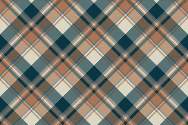 Check classic dark plaid fabric texture seamless pattern — Stock Vector