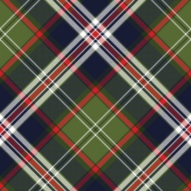 Mavi yeşil onay ekose seamless modeli