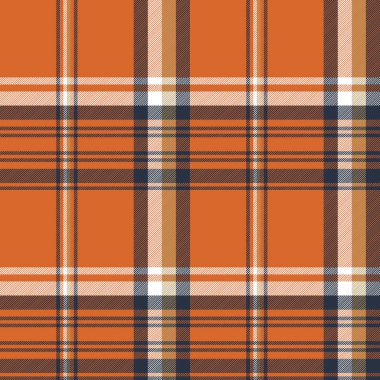 Turuncu onay ekose seamless modeli