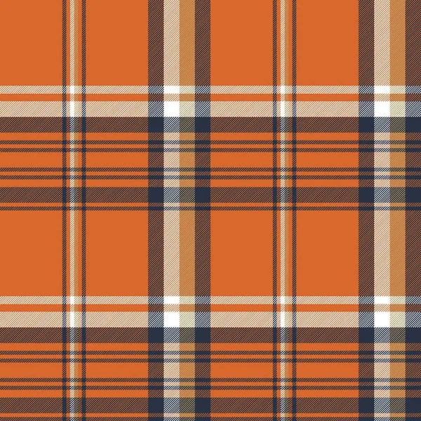 Carreaux orange motif sans couture — Image vectorielle