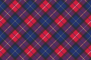 Mavi tartan piksel kumaş doku seamless modeli