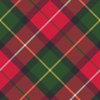 Tartan ekose çapraz sorunsuz kumaş doku