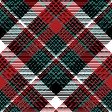 Kırmızı yeşil ekoseli sorunsuz arka plan kontrol