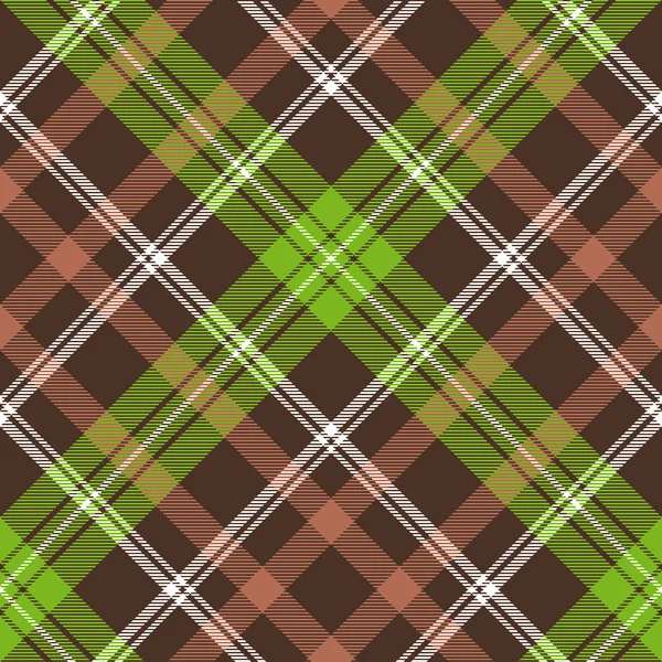 Kahverengi yeşil kontrol ekose seamless modeli