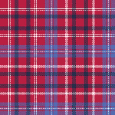 Kırmızı ekose piksel doku kumaş ekose seamless modeli