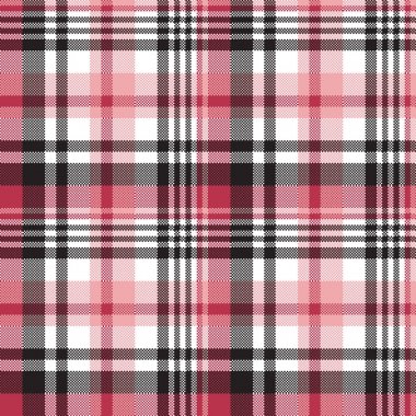 Beyaz pembe renkli kareli seamless modeli