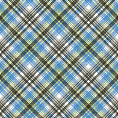 Mavi ışık tartan ekose seamless modeli
