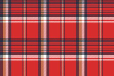 Kırmızı ekose kumaş doku seamless modeli