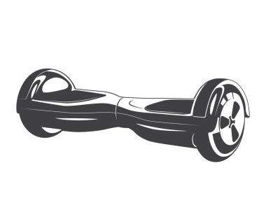 Elektrik kendini scooter modern Eko taşıma silhouett Dengeleme