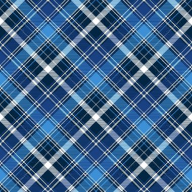 Mavi soyut onay Tekstil seamless modeli