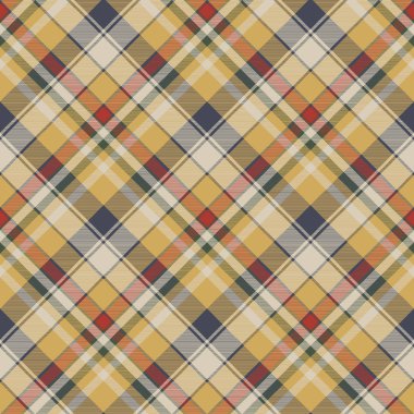Sarı ekose kumaş doku seamless modeli kontrol