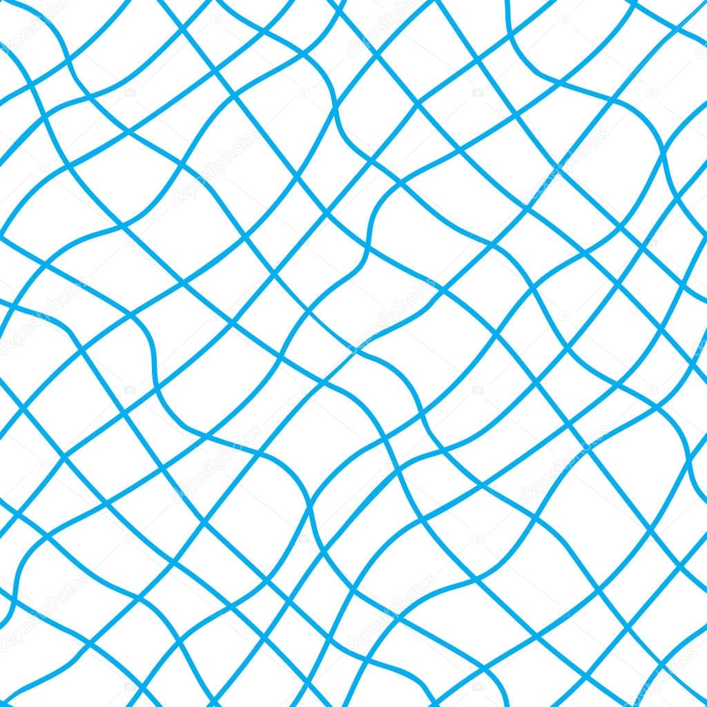 Blue seine seamless pattern