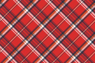Kırmızı ekose kumaş doku piksel seamless modeli